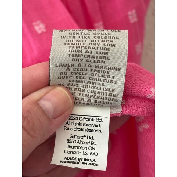 Charlie Paige Pink Cotton Tiered Midi Dress L/G New With Tags - Picture 7 of 11